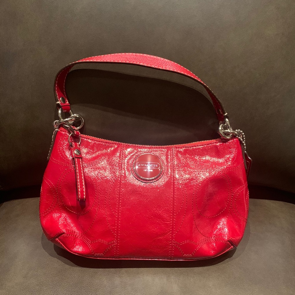 COACH Red Shoulder Bag